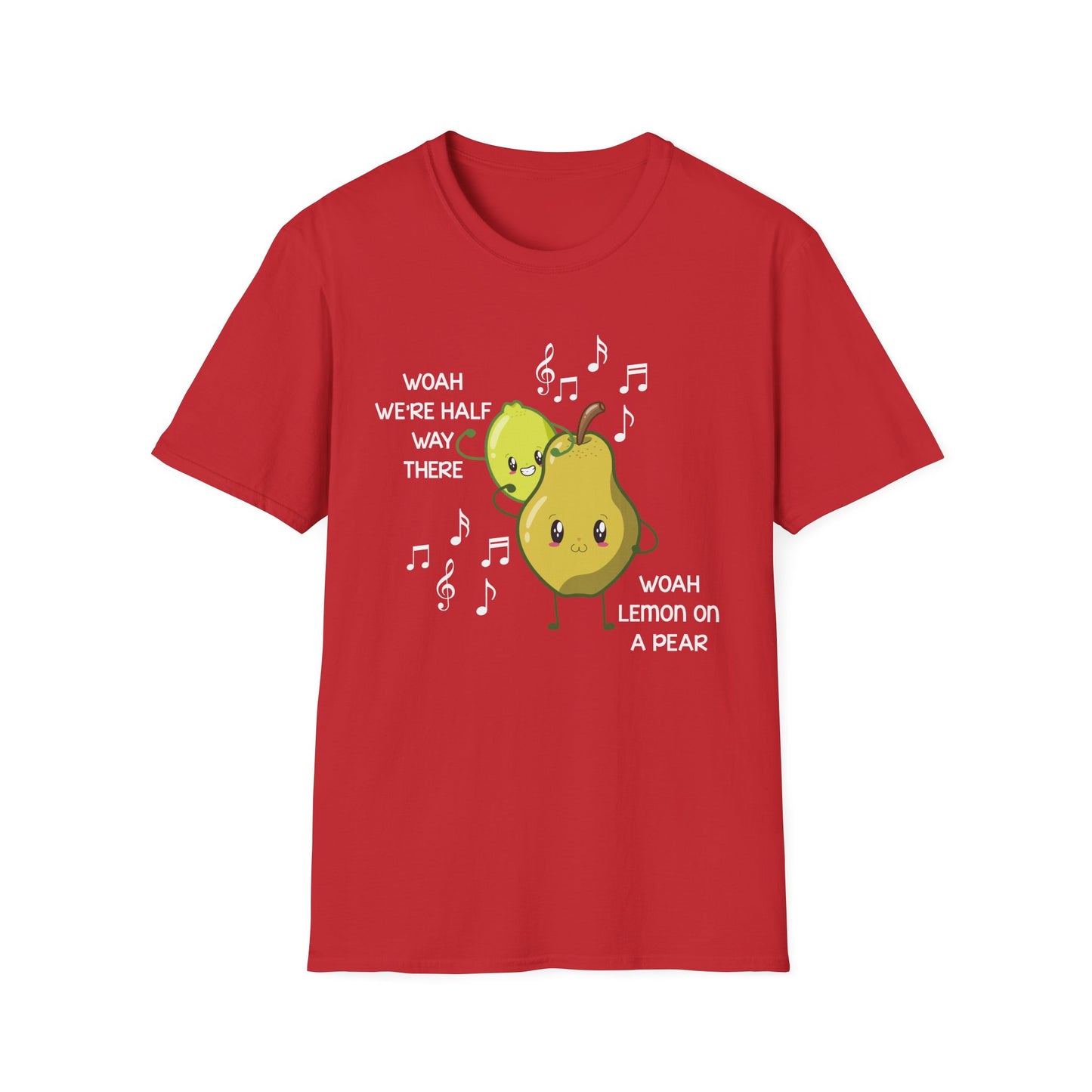Funny Woah Lemon On A Pear Meme Unisex Softstyle T-Shirt for Teacher Foodie Travelers