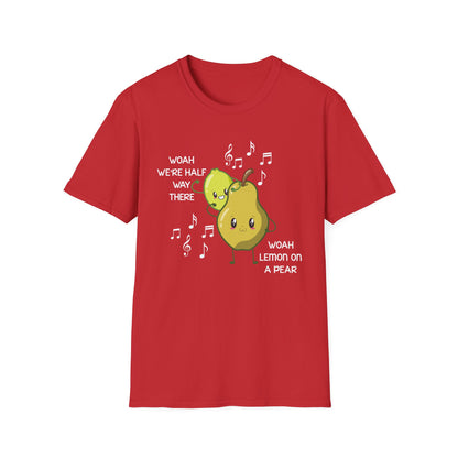 Funny Woah Lemon On A Pear Meme Unisex Softstyle T-Shirt for Teacher Foodie Travelers