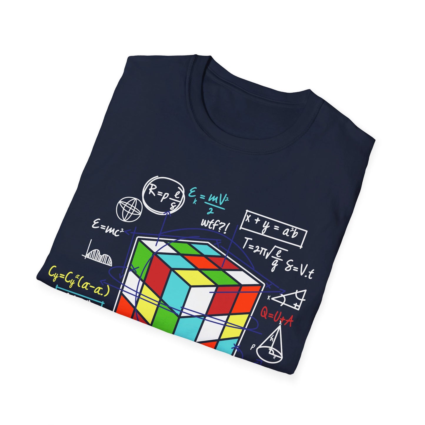 Melting Cube Speed Cubing Math Vintage Puzzle Youth Gifts T-Shirt