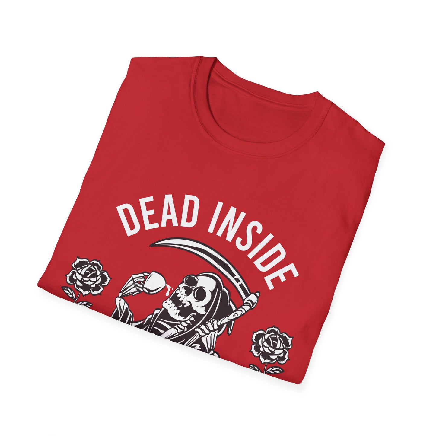 Funny Dead Inside But Caffeinated Skeleton Coffee Lover Drink Morning T-Shirt