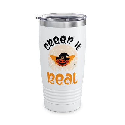 Funny Halloween Creep it Real Vintage Ghost Halloween Tumbler Men Women