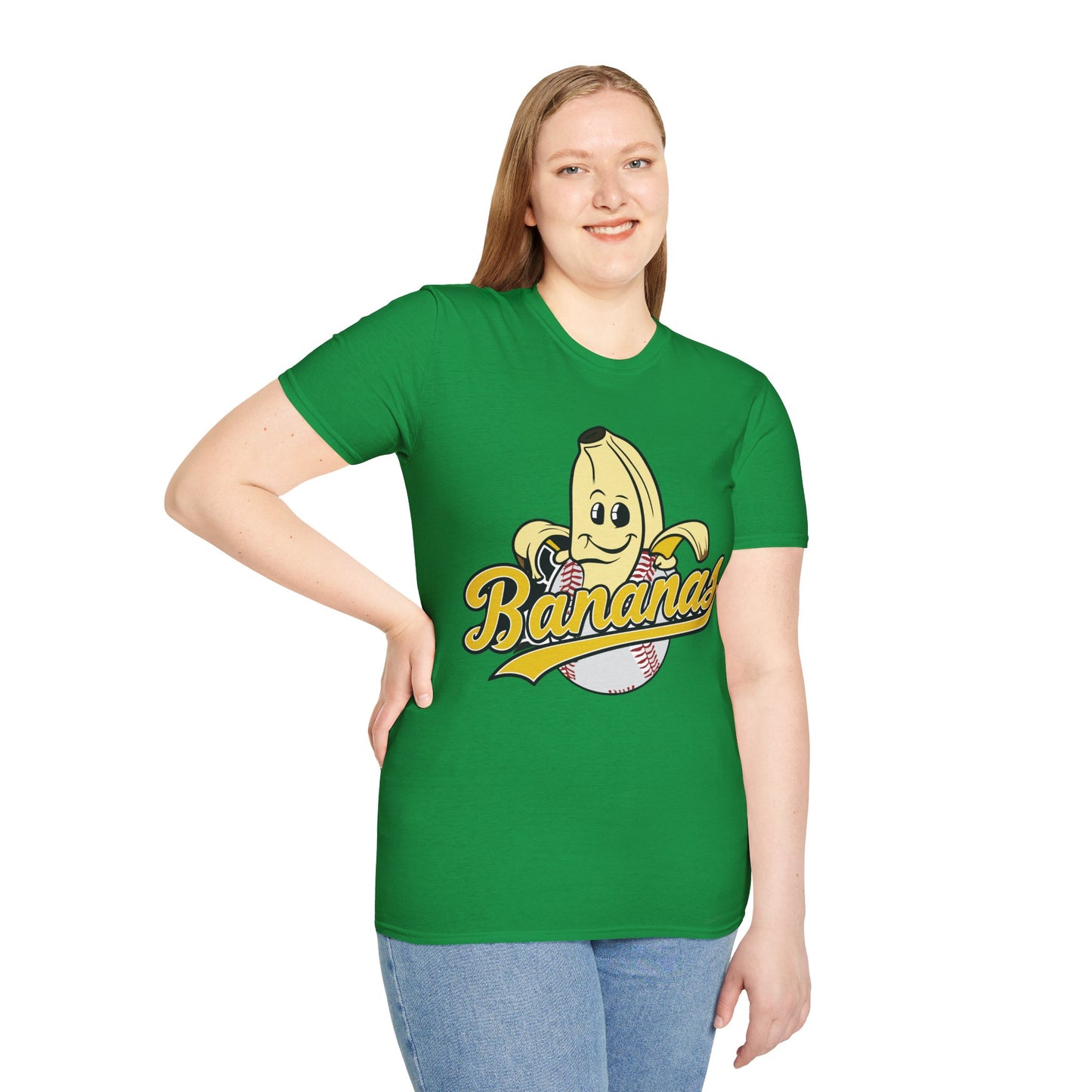 Funny Let's Go Bananas Baseball T-Shirt For Baseball Lovers Men Women T-Shirt