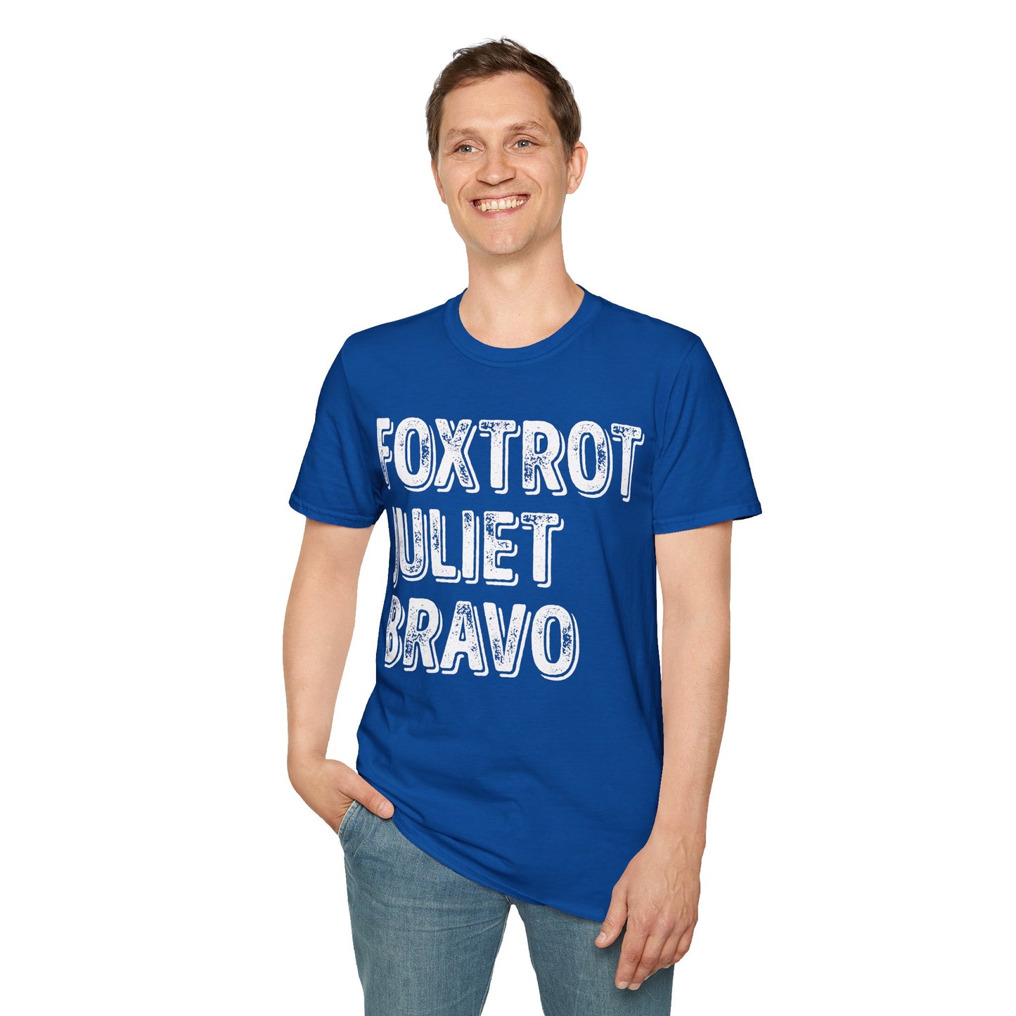 Retro Vintage Foxtrot Juliet Bravo T-Shirt For Men Women