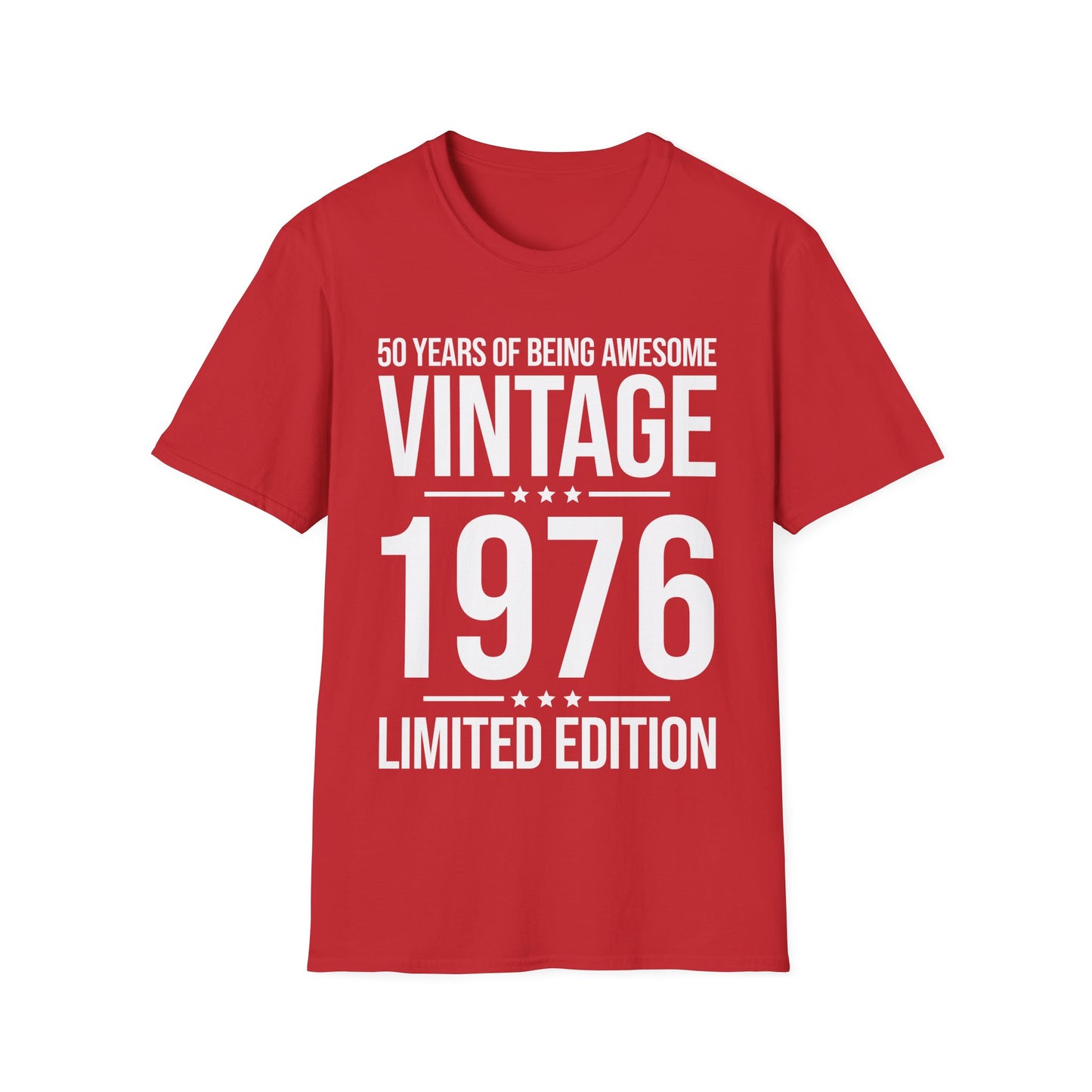 50 Year Old Gifts Vintage 1976 50 Years Awesome 50th Birthday T-Shirt