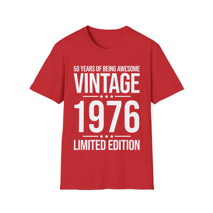 50 Year Old Gifts Vintage 1976 50 Years Awesome 50th Birthday T-Shirt