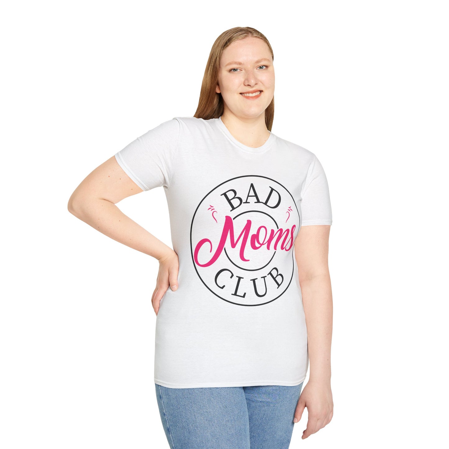 Funny Bad Moms Clubs New Mom Memer Sarcastic Woman Gift T-Shirt