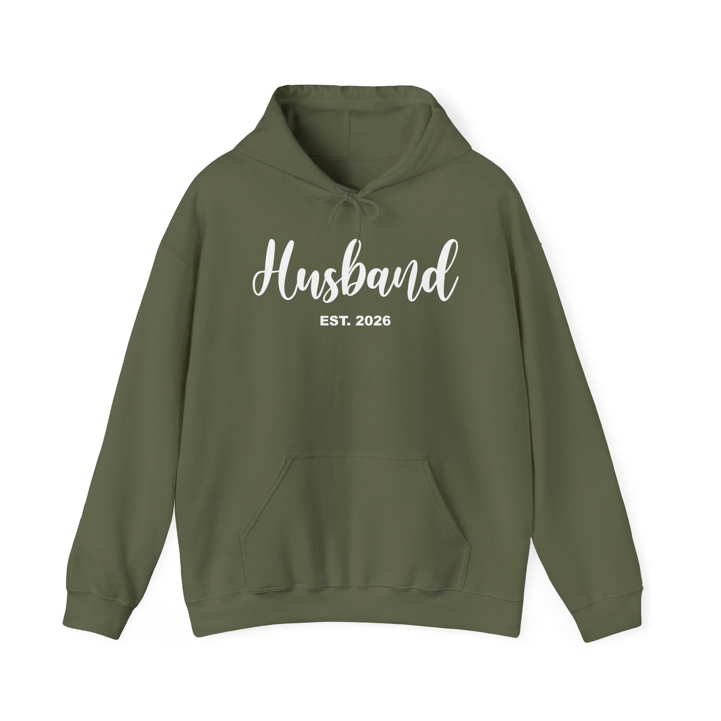 Husband Est 2026 Married Hubby Wife Honeymoon Couple Wedding Hoodie