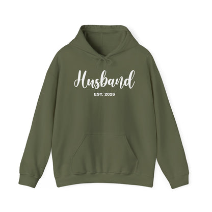 Husband Est 2026 Married Hubby Wife Honeymoon Couple Wedding Hoodie