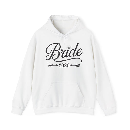 Bride Est 2026 Married Wedding Bridal Party Bachelorette Hoodie For Women