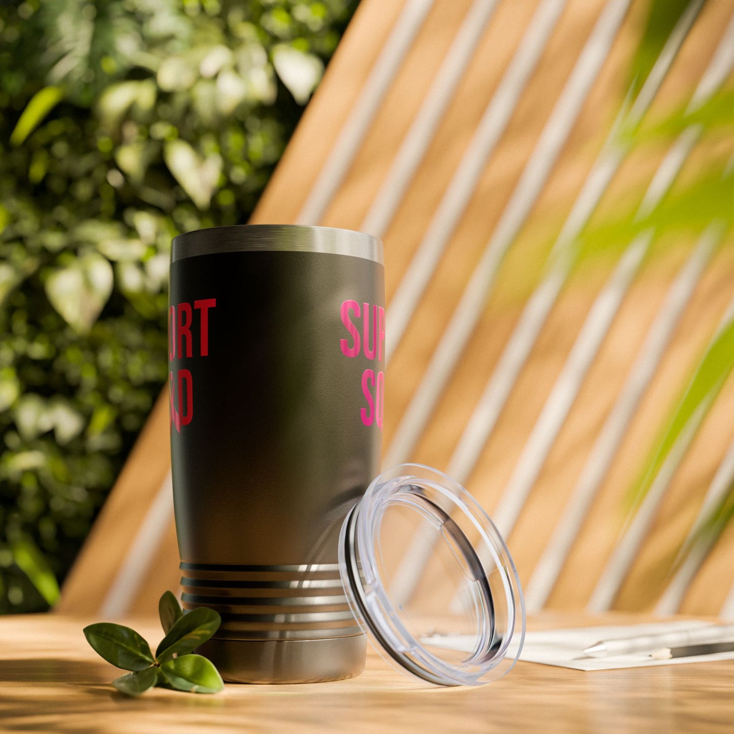 Support Squad Breast Cancer Warrior Awareness October Pink Tumbler