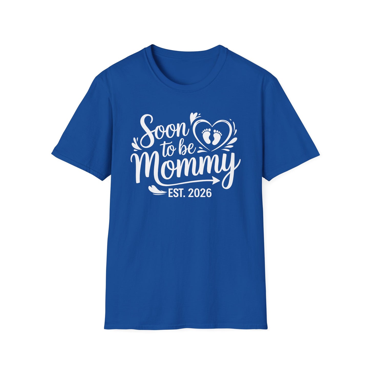Funny Soon to be Mommy 2026 Mother's Day First Time Mom Pregnancy T-Shirt For Women