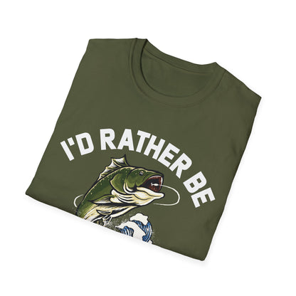 I'd Rather Be Fishing Fisherman Fathers Day Tshirt Men Women