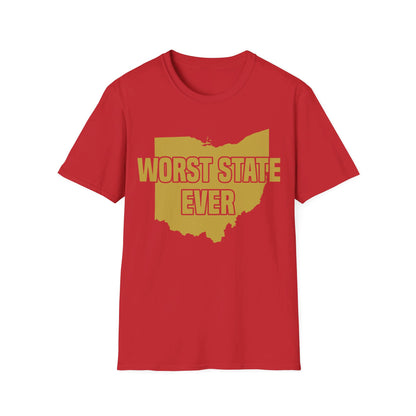 Worst State Ever Ohio Sucks Michigan Sports Fan T-Shirt Men Women