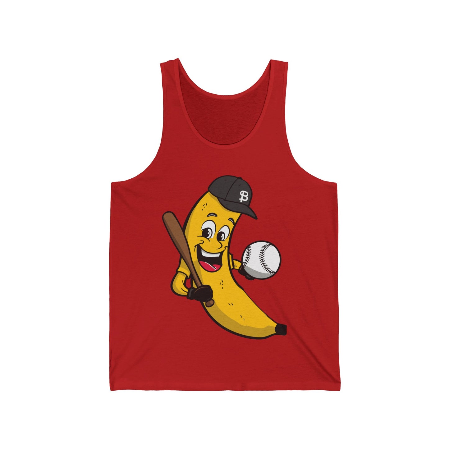 Funny Banana Playing Baseball Fruit Lover Baseball Player Tank Top For Men Women Tank Top