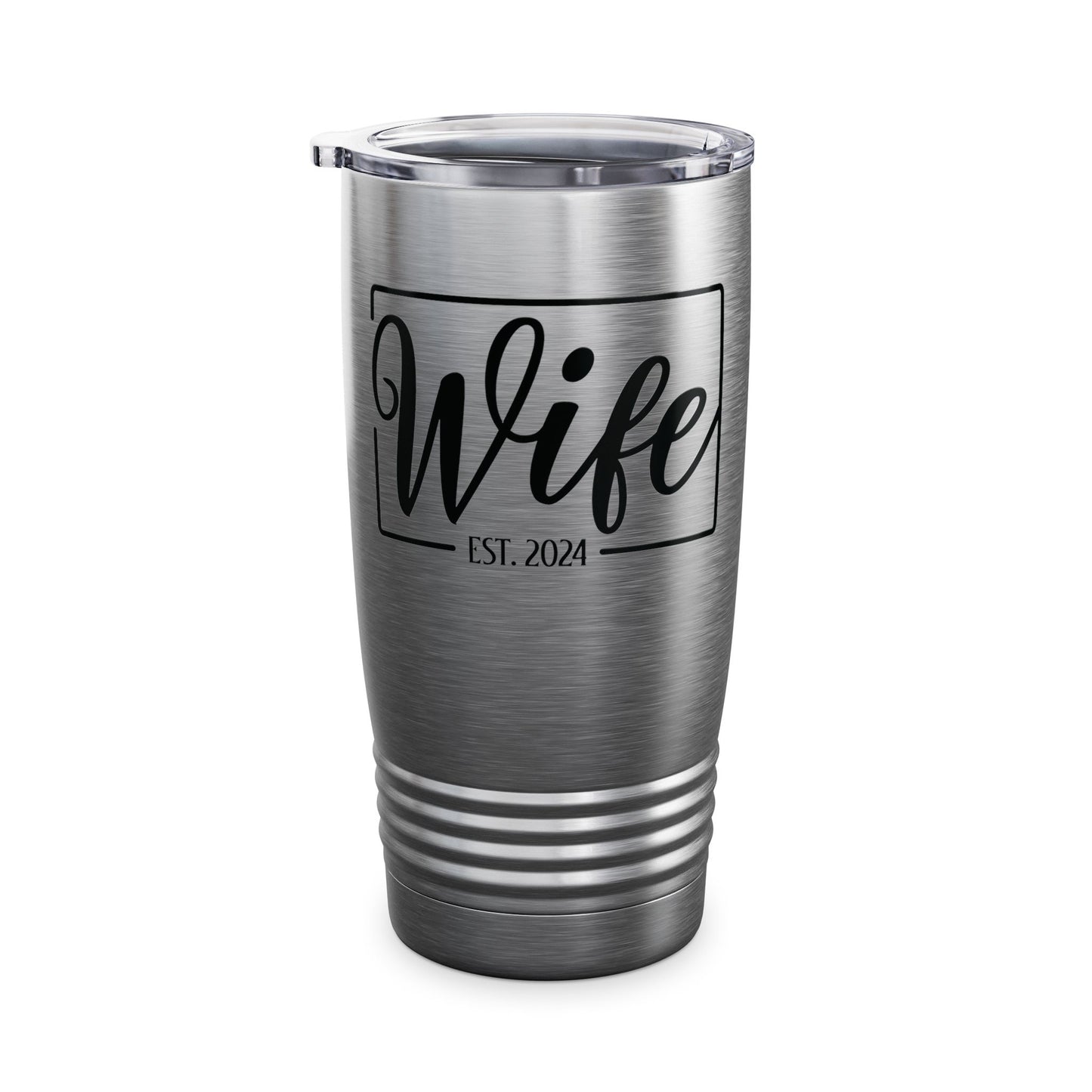 Wife Est 2024 Just Married Honeymoon Wedding Couples Tumbler For Women Tumbler