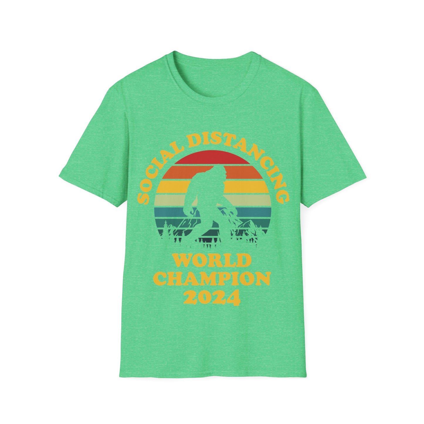 Bigfoot Social Distancing World Champion 2024 T-shirt For Men Women