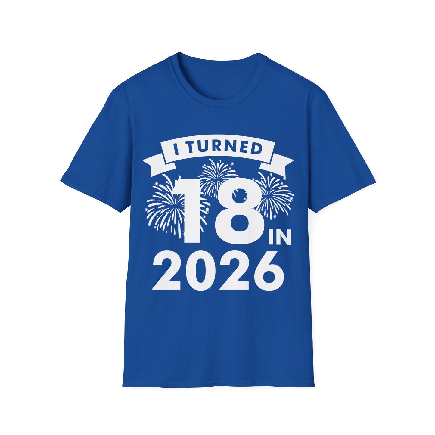 Funny I Turned 18 In 2026 18th Birthday Party Gift T-Shirt For Men Women