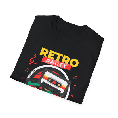 Retro Party 80's Funny Cassette Tape Vintage T-Shirt for Men Women