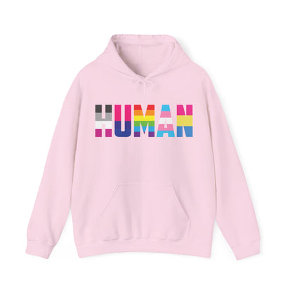 Funny Human LGBT Gay Pride Rainbow Flag ChristianBlack Man Hoodie for Men Women