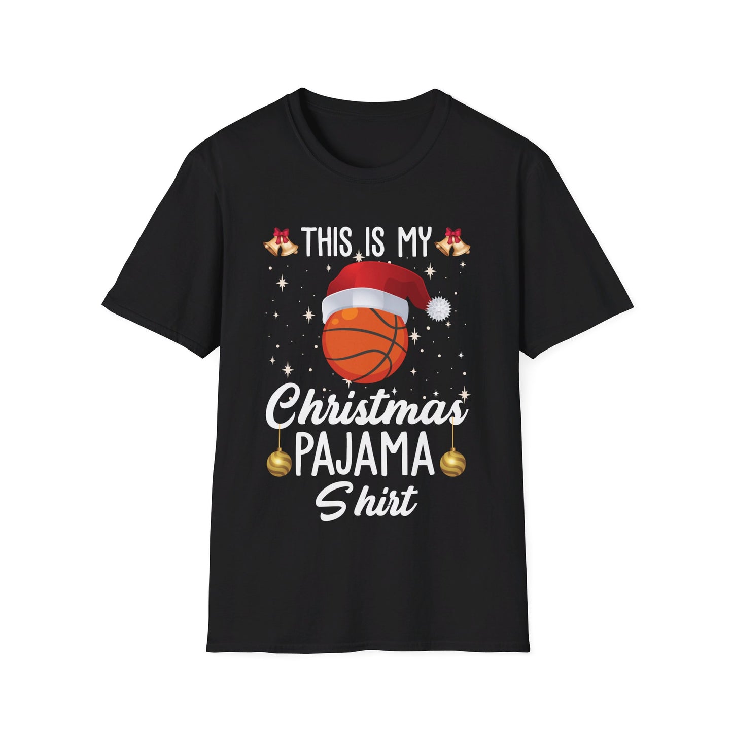 Funny This Is My Christmas Pajama Shirt Basketball Xmas Christmas T-Shirt Men Women