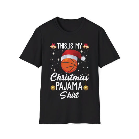 Funny This Is My Christmas Pajama Shirt Basketball Xmas Christmas T-Shirt Men Women