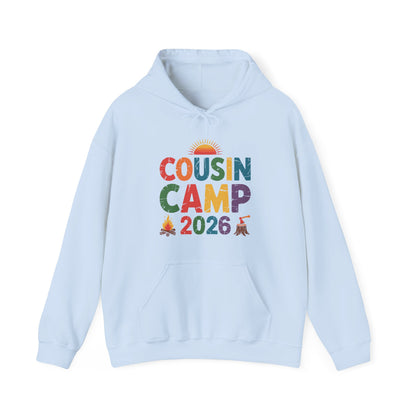 Cousin Camp 2026 Camping Campfire Summer Vacation Family Hoodie