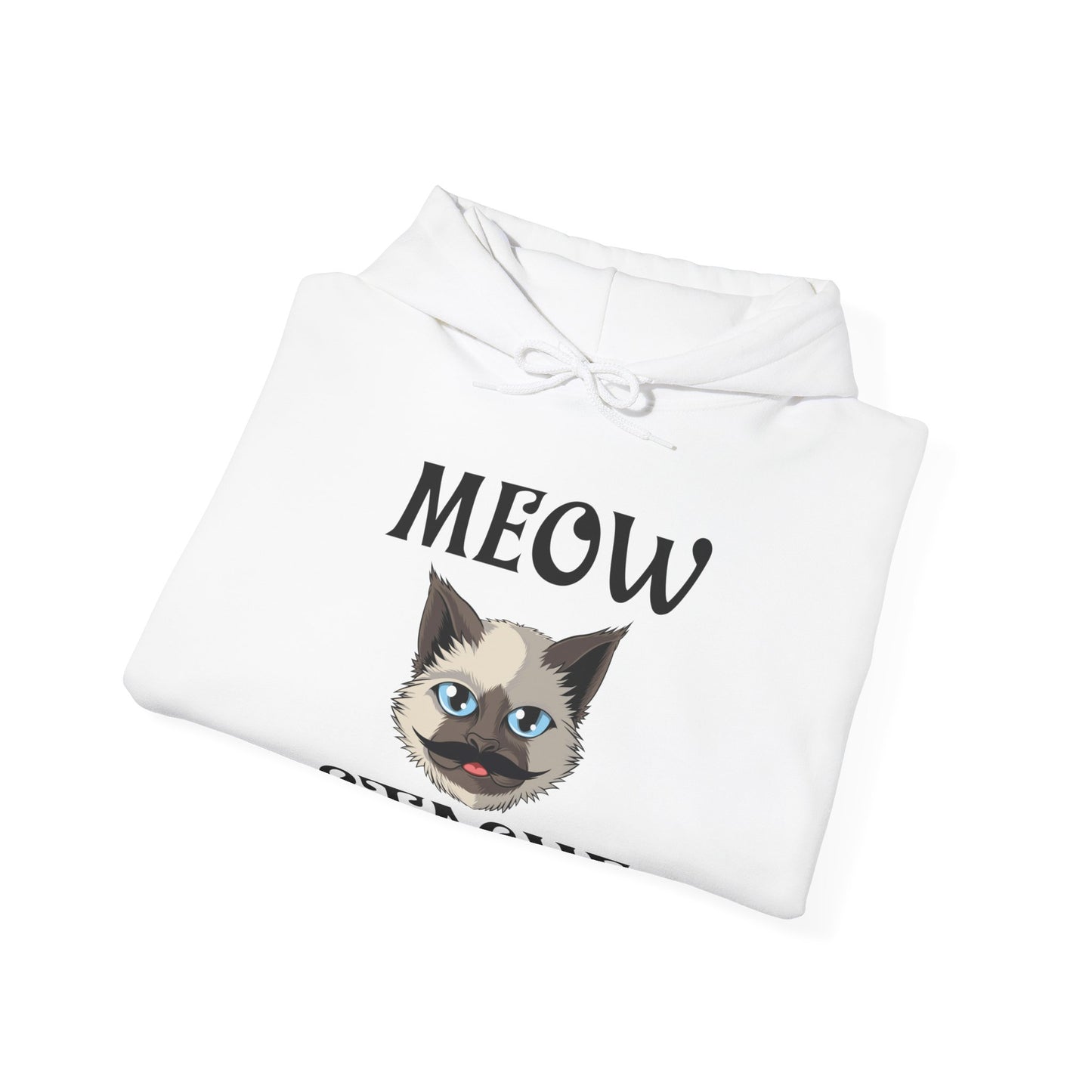 Meowstache Cat Mustache Moustache Beard Bearded Kitten Lovers Hoodie For Men Women Hoodie