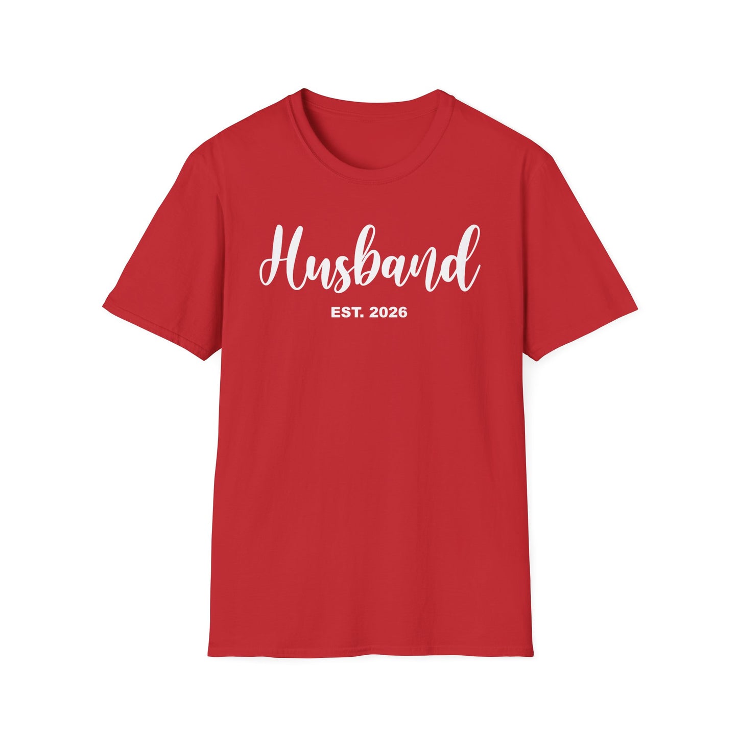 Husband Est 2026 Married Hubby Wife Honeymoon Couple Wedding T-Shirt