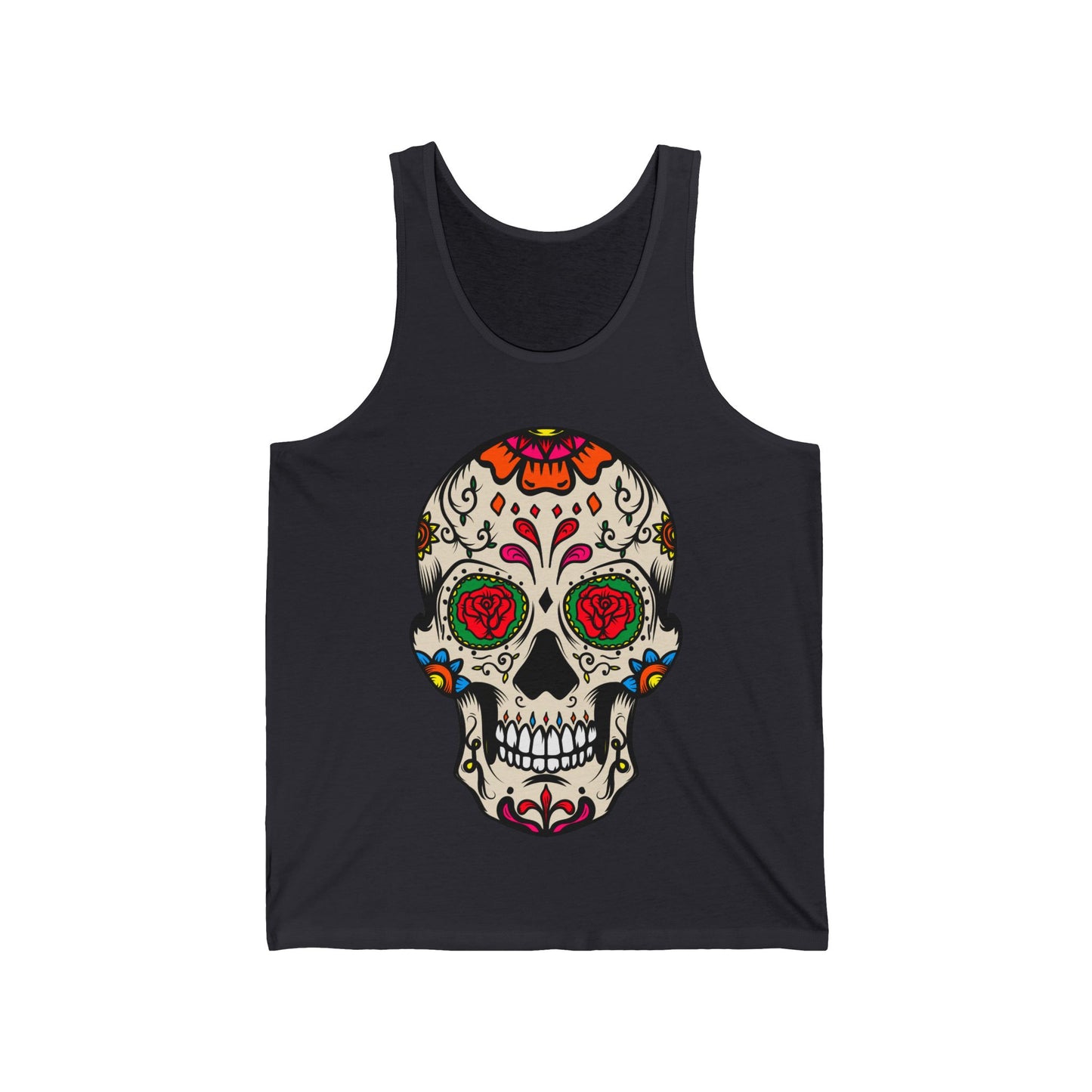 Sugar Skull Dia De Los Muertos Costume Halloween Day Of Dead Tank Top