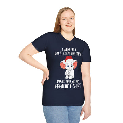 I Went To A Party And All I Got White Elephant Christmas Fun T-Shirt Gift Exchange Contest T-Shirt