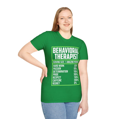 Behavioral Therapist Facts Analyst Behavior Tech SPED Teacher Autism T-Shirt