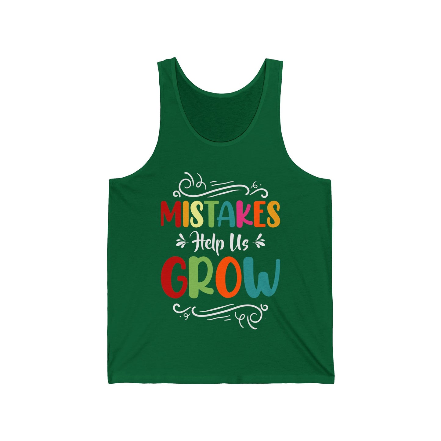 Mistakes Help Us Grow Teacher Student Funny Back To School Tank Top