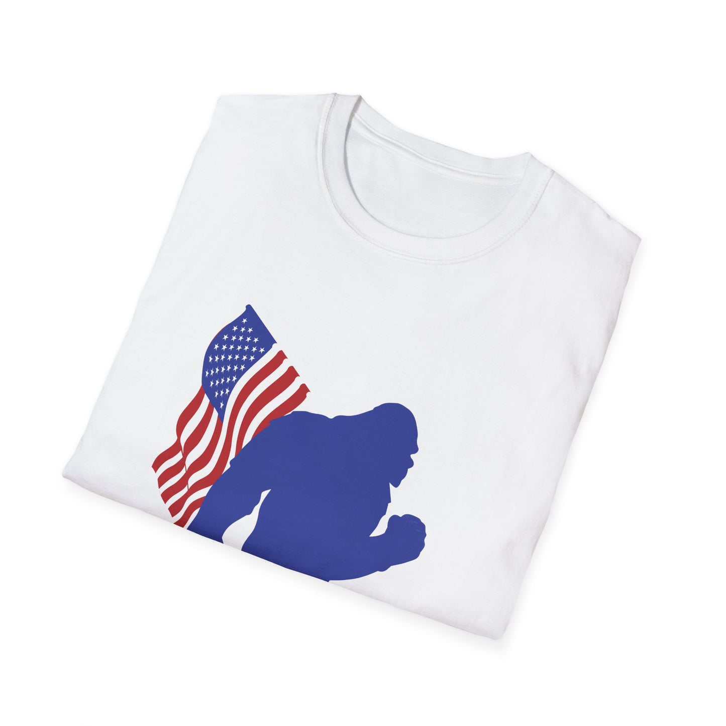 Funny Bigfoot USA Flag America For Sasquatch Believers T-Shirt For Men Women