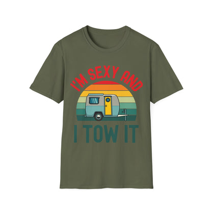 Funny I Am Sexy And I Tow It Retro Camping RV Camper Shirt T-Shirt For Men Women Travelers