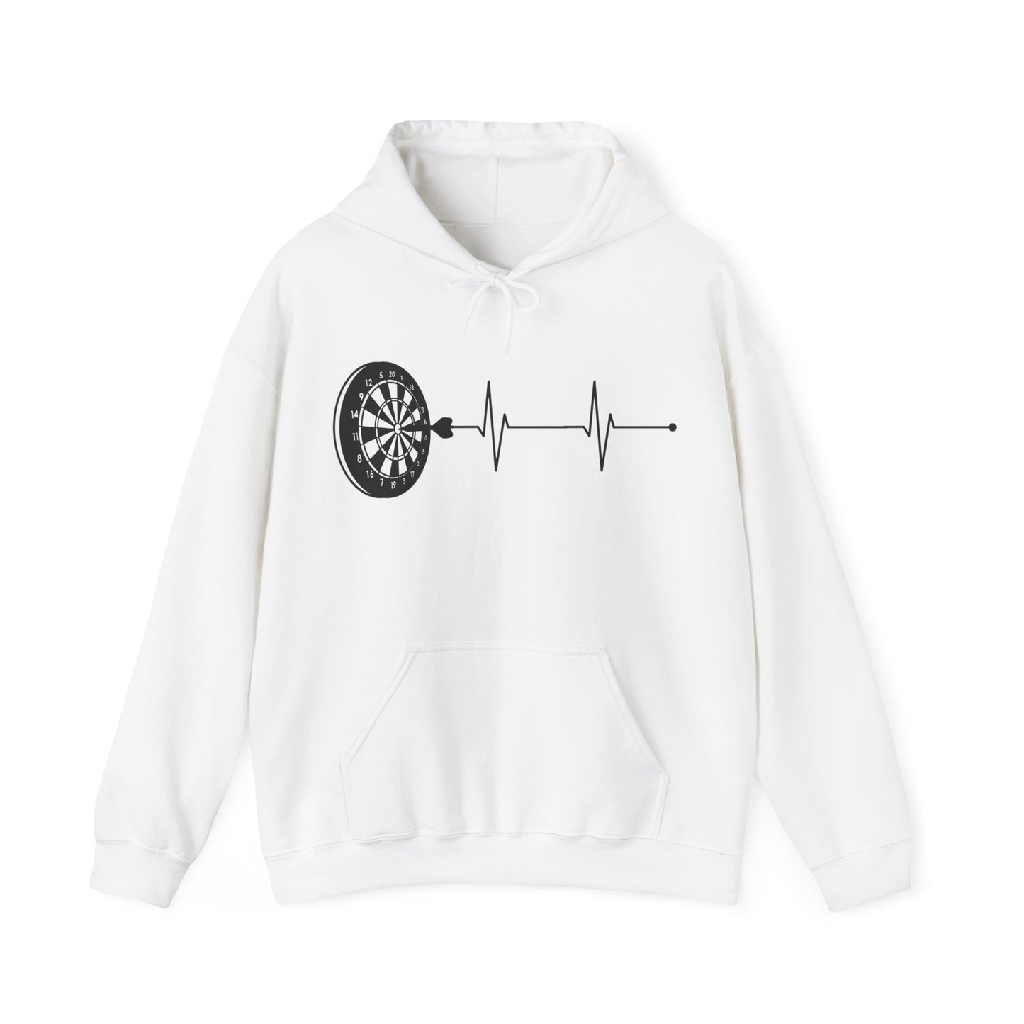 Cute Dart Heartbeat Dart Player Men Women Dart Board Lovers Hoodie