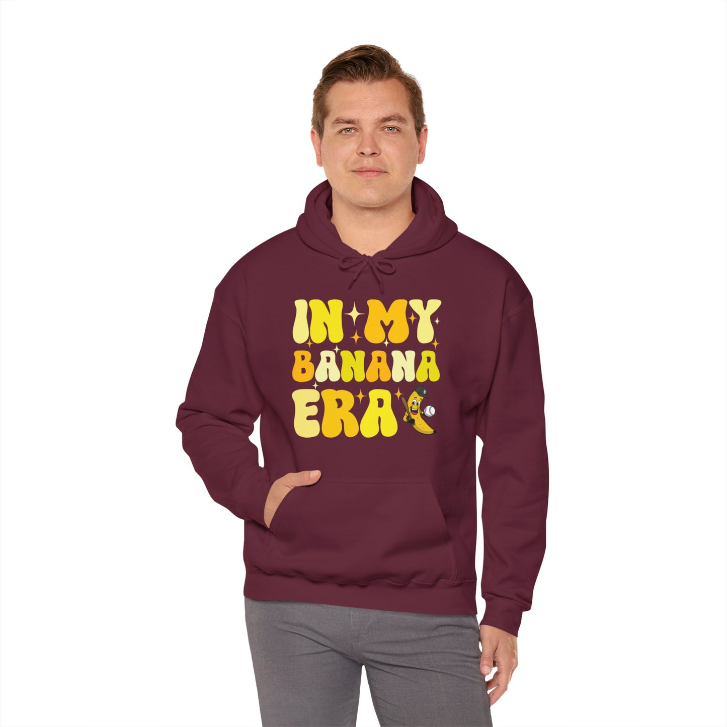 Funny In My Bananas Era Fruit Lover Baseball Player Hoodie For Men Women Hoodie