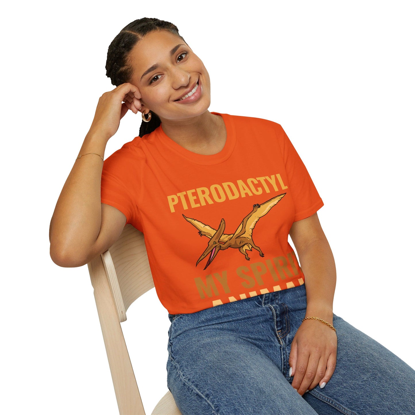 Funny Pterodactyl Is My Spirit Animal Dinosaur Gift T-Shirt For Men Women