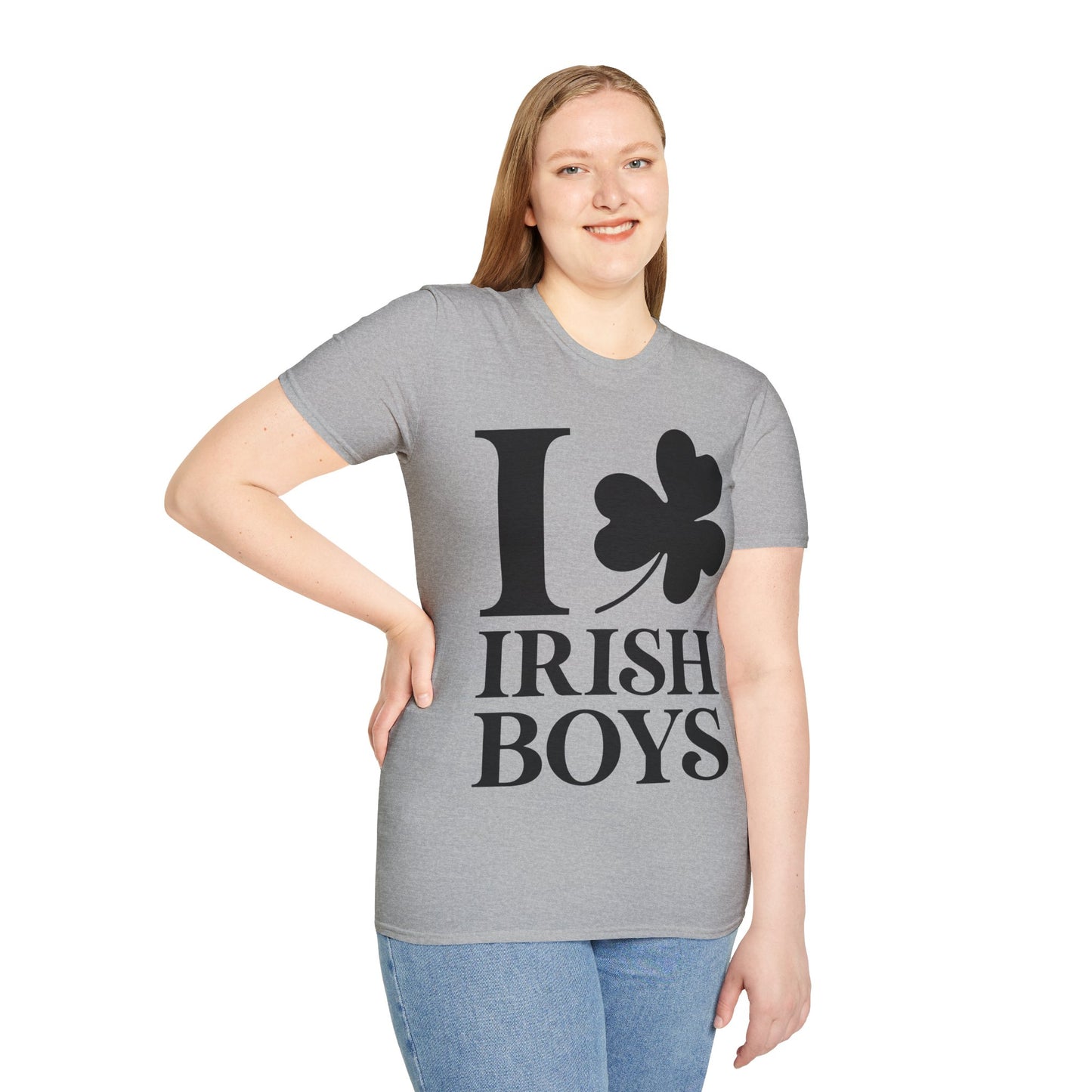 Funny I Love Irish Boys Shamrock St Patricks Day T-Shirt For Men Women T-Shirt