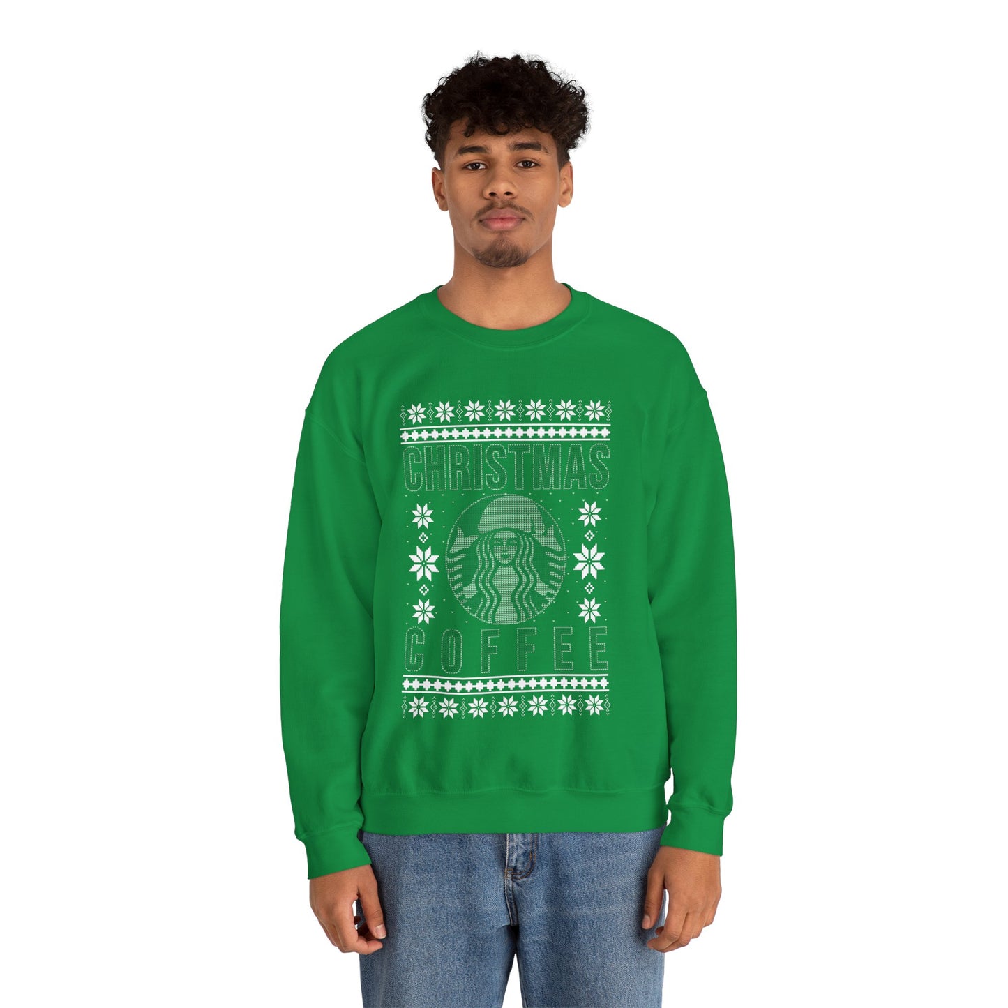 Funny Star Coffee Bucks Lovers, Coffee Lovers Caffeine Christmas Coffee, Christmas Ugly Jumper Sweater Sweatshirt