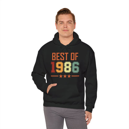Funny Vintage Best of 1986 40 Year Old Gift 40th Birthday Hoodie For Men Women Hoodie
