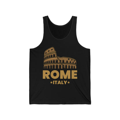 Cool Vintage Roma Italia Colosseum Souvenirs, Rome Italy Tank Top For Men Women Tourist Tank Top