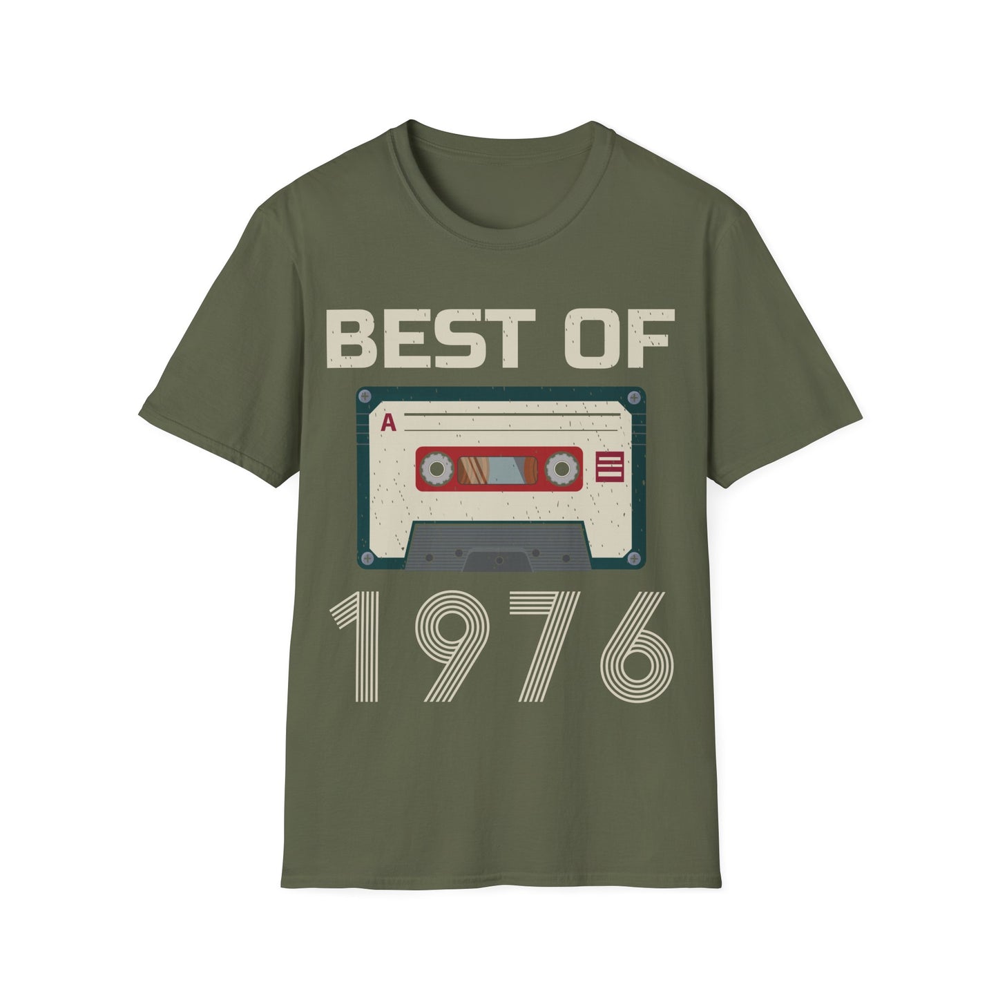 Best Of 1976 Cassette Tape 50th Birthday Gifts Vintage T-Shirt For Men Women