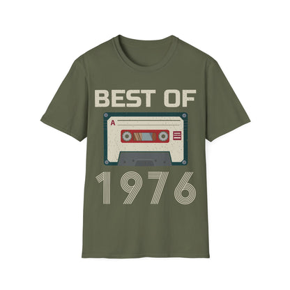 Best Of 1976 Cassette Tape 50th Birthday Gifts Vintage T-Shirt For Men Women