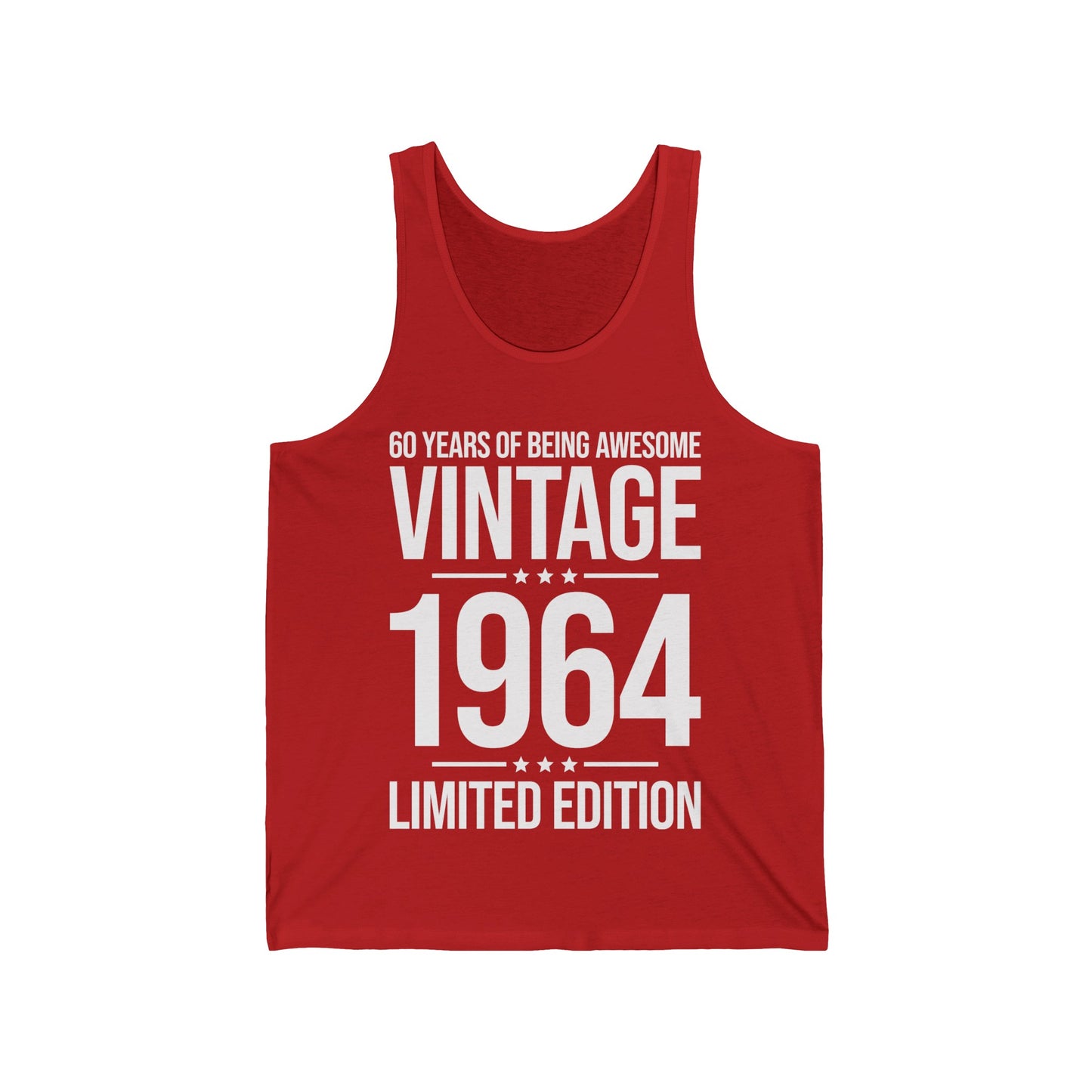 60 Year Old Gifts Vintage 1964 60 Years Awesome 60th Birthday Tank Tops