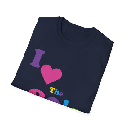 Women I Love The 80s Shirt Disco 80s Costumes Retro T-Shirt