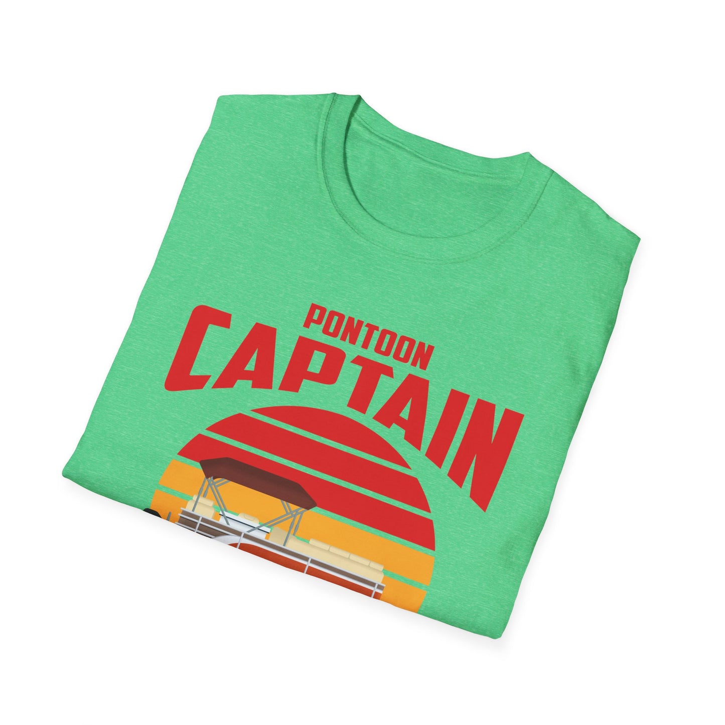 Funny Pontoon Captain Boat Lake Boating Beer Party Gift for Dad T-Shirt