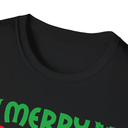 Funny Bass Fishing Merry Fishmas And Happy New Year Christmas Xmas T-Shirt