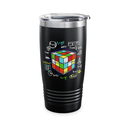 Melting Cube Speed Cubing Math Vintage Puzzle Youth Gifts Tumbler