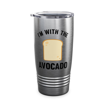 Funny I Am With The Avocado Halloween Costume Tumbler For Men Women