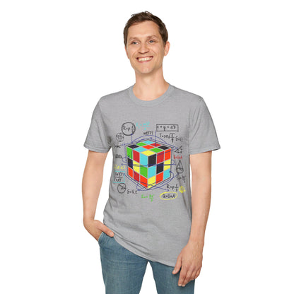 Melting Cube Speed Cubing Math Vintage Puzzle Youth Gifts T-Shirt